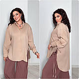 Сорочка жіноча подовжена з зав'язками 22872, фото 4