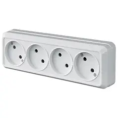 Розетка Lider LEGEND (Легенда) накладна 4-на LRО16-752