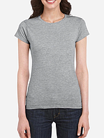 Жіноча сіра футболка без принту