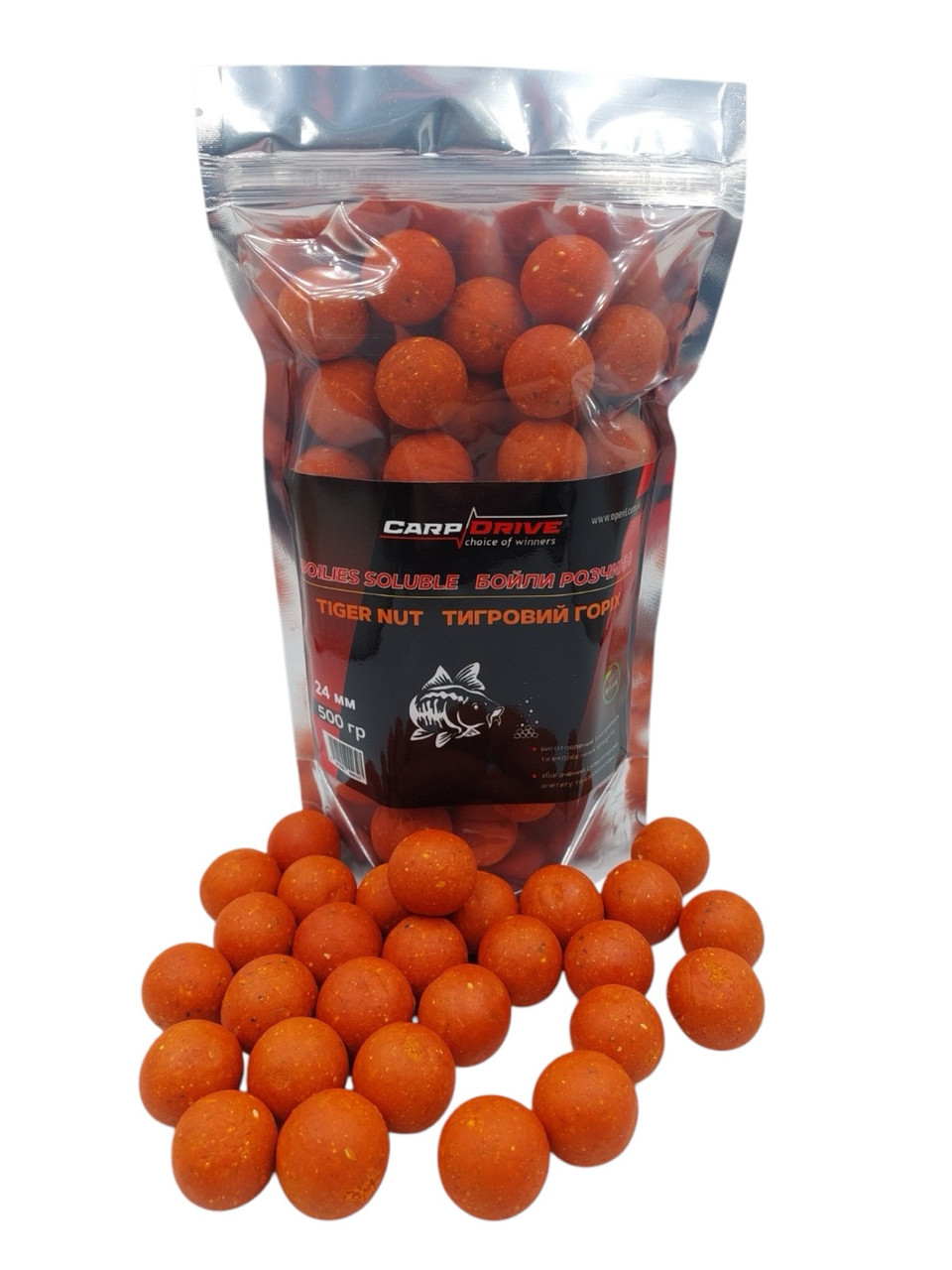 Бойли розчинні Тигровий горіх (Tiger Nut) 24 мм 500 г Carp Dream