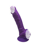 Двошаровий реалістичний силіконовий фалоімітатор SilexD Johnny Purple Model#1 17,5см