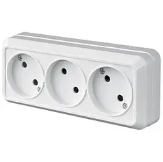 Розетка Lider LEGEND (Легенда) накладна 3-на LRО16-750