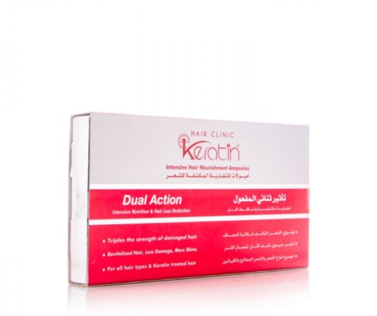Кератин для волосся в ампулах Hair Clinic Keratin Intensive Hair Nourishment Ampoules