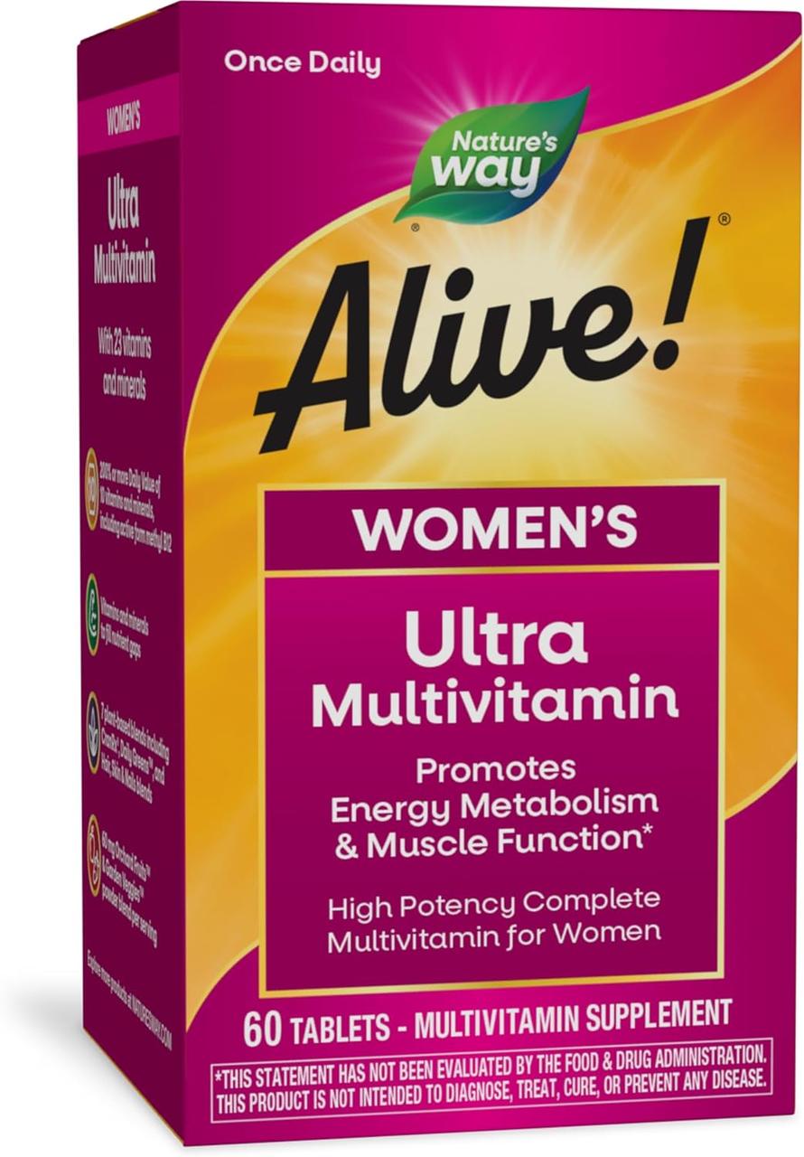 ТЕРМІН 4-26 Nature's Way Alive Women's Ultra Potency 60 таблеток, фото 1