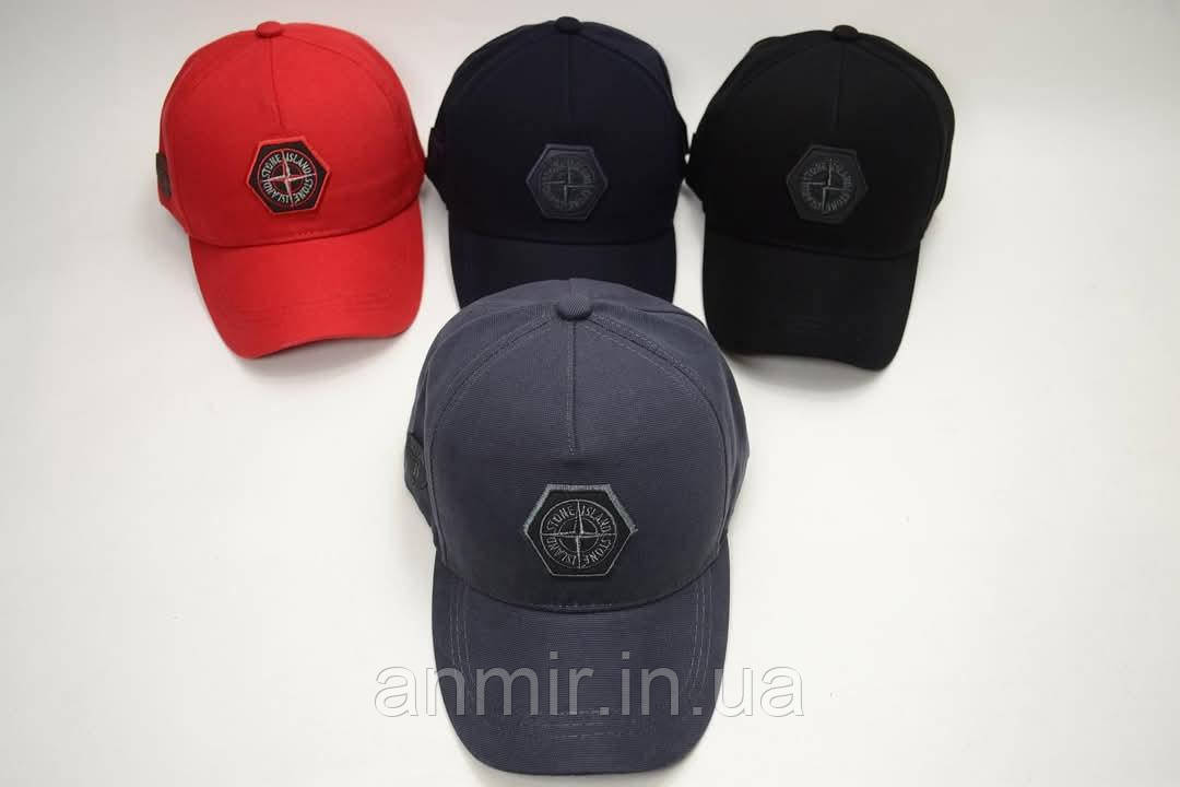 Кепка чоловіча Stone Island котон 56-61 см, кольору міксом
