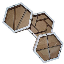 Коробки для сухофруктів та горішків з білого ЛХДФ