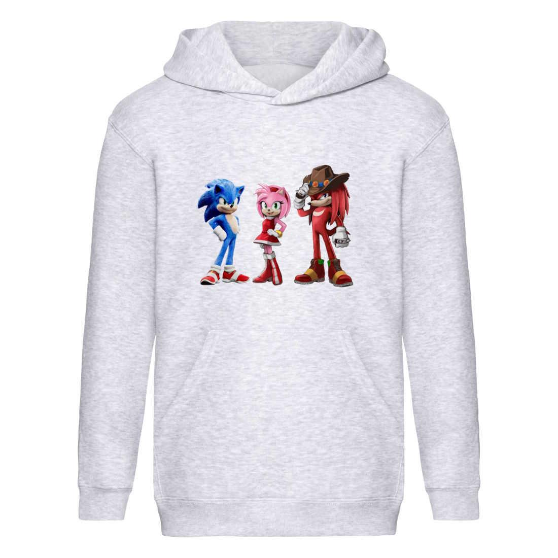 Худі Сонік дитяче (Sonic 001) сіре, 116-128-140-152-164 розмір