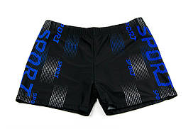 Чоловічі боксери для купання (арт. 25-13-162) чорний 50-58рр.