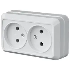 Розетка Lider LEGEND (Легенда) накладна 2-на LRО16-787