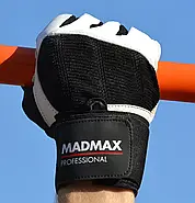 Рукавички для фітнесу MadMax MFG-269 Professional White L 20,5-22 см, фото 4