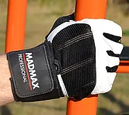 Рукавички для фітнесу MadMax MFG-269 Professional White L 20,5-22 см, фото 2