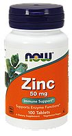 Цинк Now Zinc Gluconate 50mg 100 tab