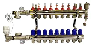 Колектор Для Теплої Підлоги Koer 9 Контурів Чехія, фото 1