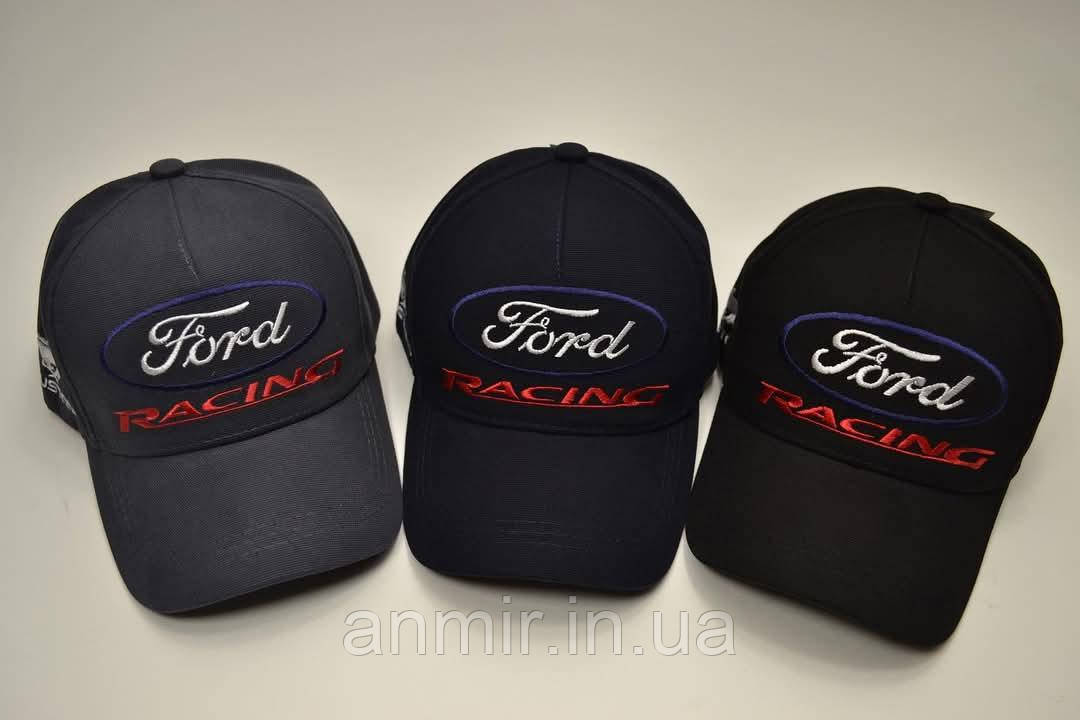 Кепка чоловіча з вишивкою FORD котон 56-61 см, кольору міксом