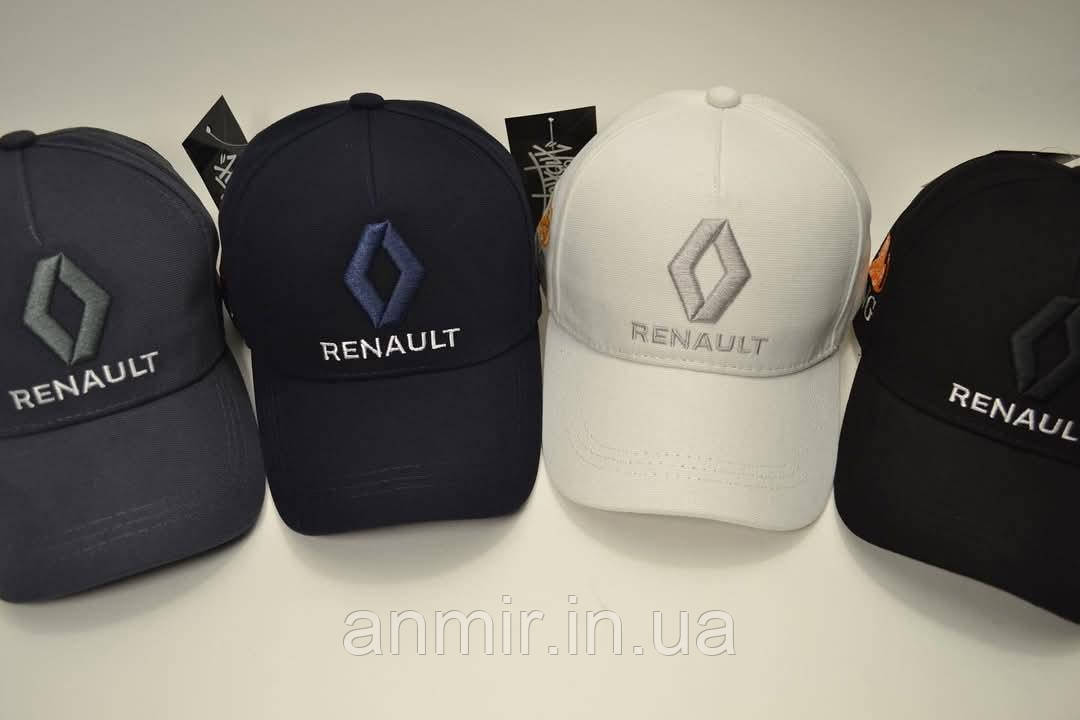 Кепка чоловіча з вишивкою RENAULT котон 56-61 см, кольору міксом