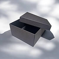 Коробка подарункова з кришкою (150х150х80мм.) чорна