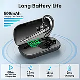 Гарнітура бездротова New Bee NB-M53 Headset Bluetooth V5.1, black, фото 5