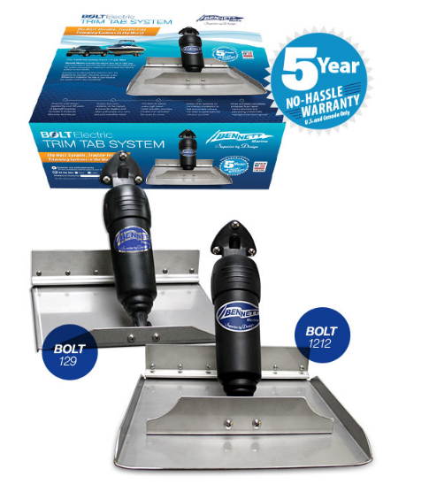 Плити транцеві, електромеханічні BOLT1812 Electric Trim Tab System