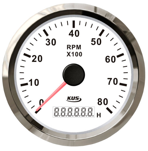 KUS WS Тахометр/лічильник мотогодин для човнової мотора 0-8000RPM