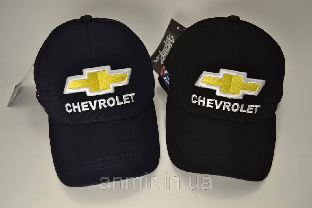 Кепка чоловіча з вишивкою Chevrolet котон 56-61 см, кольору міксом