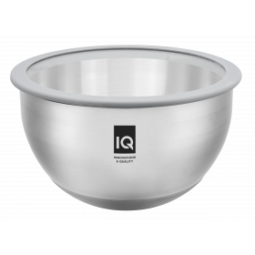 Миска IQ Be Chef 24 см (5.0 л) неірж з кришкою (IQ-9144-24), фото 1