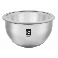 Миска IQ Be Chef 24 см (5.0 л) неірж з кришкою (IQ-9144-24)