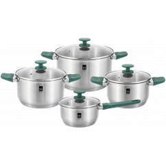 Набор посуды IQ Be Energy Набір 8 пр. 1.3 л+2.4 л+3.4 л+5.8 л (IQ-6051)
