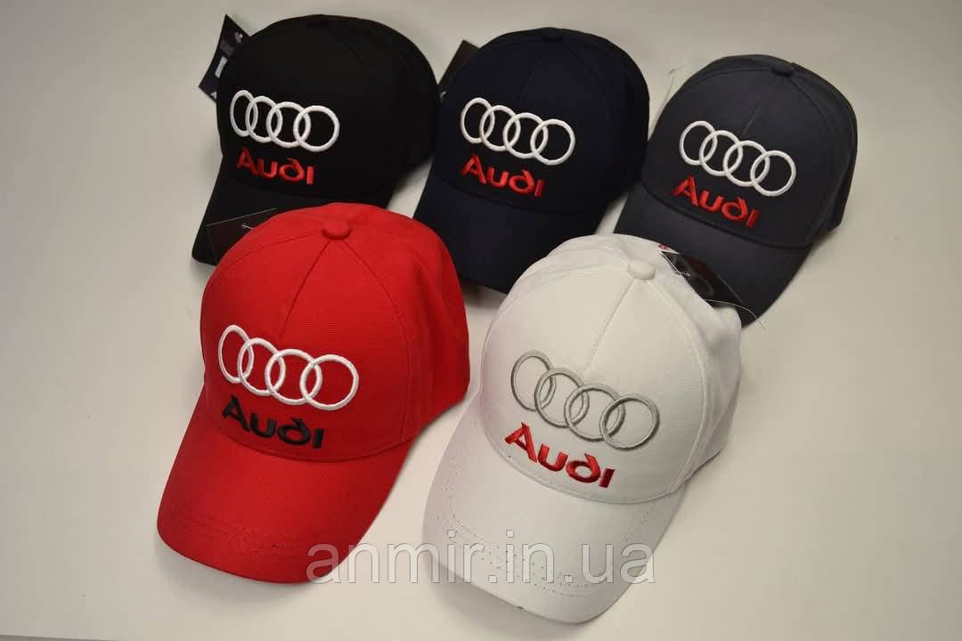 Бейсболка чоловіча демісезонна AUDI котон розмір 56-61, колір мікс