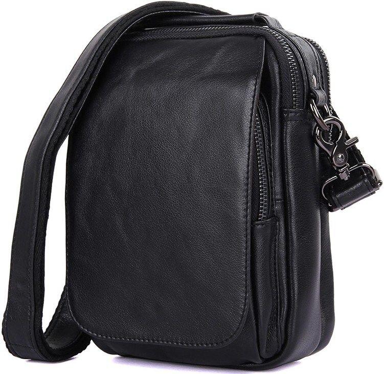 Сумка чоловіча Vintage 14451 Чорна, фото 1