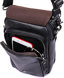 Сумка чоловіча Vintage 14451 Чорна, фото 7