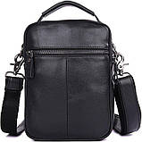 Сумка чоловіча Vintage 14451 Чорна, фото 8