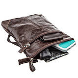 Сумка SHVIGEL 11136 з натуральної шкіри Коричнева, фото 3