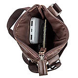 Сумка SHVIGEL 11136 з натуральної шкіри Коричнева, фото 4