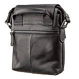 Сумка чоловіча матова SHVIGEL 11173 шкіряна Чорна, фото 2