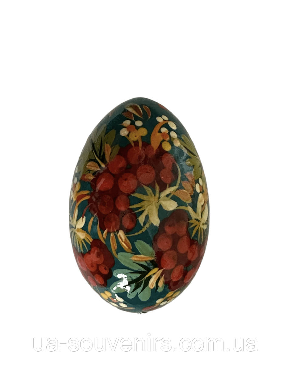 Великодня писанка дерев'яна петриківський розпис квіти, фото 1