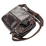 Сумка чоловіча SHVIGEL 11089 шкіряна Коричнева, фото 5