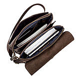 Сумка чоловіча SHVIGEL 11104 шкіряна Коричнева, фото 4