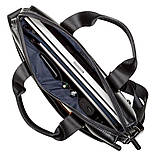 Сумка чоловіча SHVIGEL 11107 шкіряна Чорна, фото 7