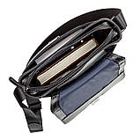 Сумка чоловіча SHVIGEL 11118 шкіряна Чорна, фото 6