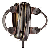 Сумка чоловіча SHVIGEL 11183 в гладку шкіру Коричнева, фото 4