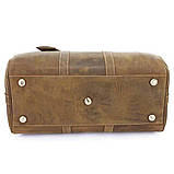 Сумка дорожня Vintage 14050 з вінтажній шкіри Коричнева, фото 7