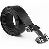 Ремінь чоловічий з пряжкою куточки Vintage 20262 Чорний, фото 3