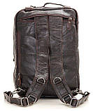 Сумка чоловіча Vintage 14106 трансформер Коричнева, фото 6