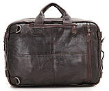 Сумка чоловіча Vintage 14106 трансформер Коричнева, фото 9