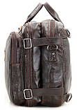 Сумка чоловіча Vintage 14106 трансформер Коричнева, фото 10