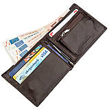 Чоловіче портмоне з Затискачом для купюр Boston 18827 Коричневий, фото 4