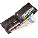 Чоловіче портмоне з Затискачом для купюр Boston 18827 Коричневий, фото 5