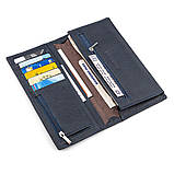 Чоловічий купюрник ST Leather 18370 (ST148) дуже зручний Синій, фото 5