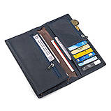 Чоловічий купюрник ST Leather 18370 (ST148) дуже зручний Синій, фото 6