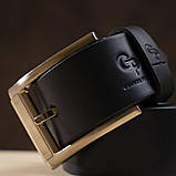 Ремінь чоловічий Grande Pelle 11055 Синій, фото 4